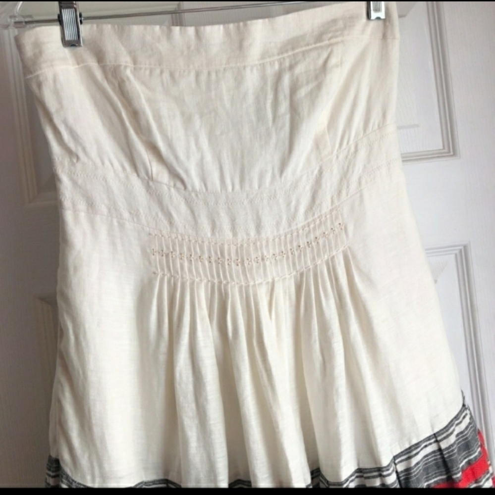 ANTHROPOLOGIE Strapless Fit and Flare Dress